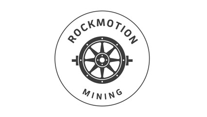 Rockmotion Mining Company Logo Design Element.