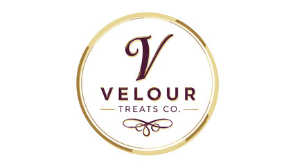 Velour Treats Company Logo Design Element.