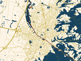 Abstract City Map Dornbirn Austria