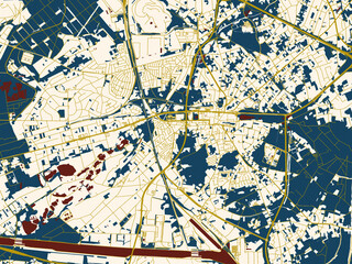 Modern Flat Map Genk Belgium