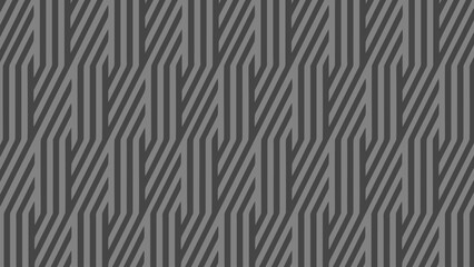 Seamless Abstract Geometric Pattern Featuring Rhythmic Vertical Zig-zag Lines and Parallel Diagonal Stripes in a Monochromatic Dark Grey and Charcoal Palette for Modern Graphic Design