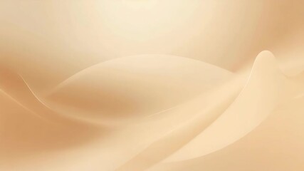 Soft beige abstract wave smooth flowing minimal background with gentle gradient and warm glow - Powered by Adobe