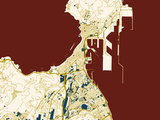 Abstract City Map Las Palmas