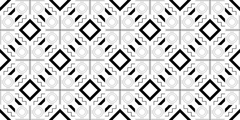 Seamless Transparent Art Deco Geometric Pattern Template