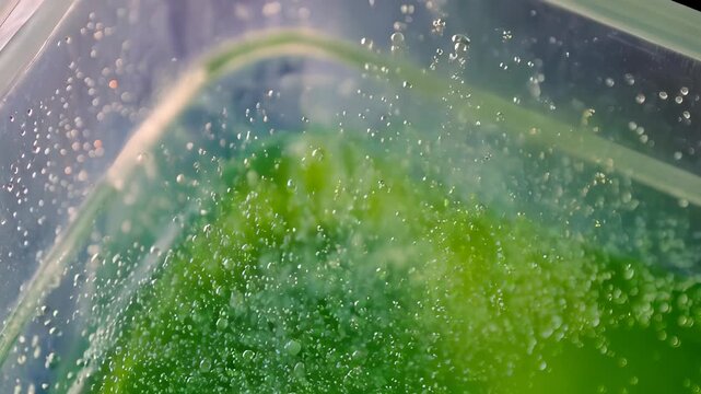  Green Fizzy Sparkling Liquid