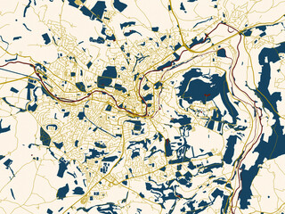 Abstract City Map Bath United