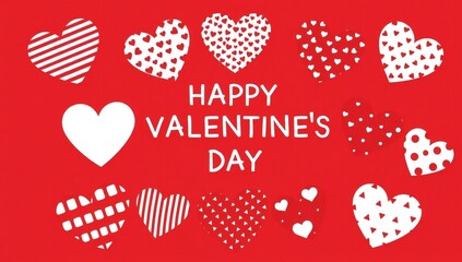 Happy valentine's day hearts