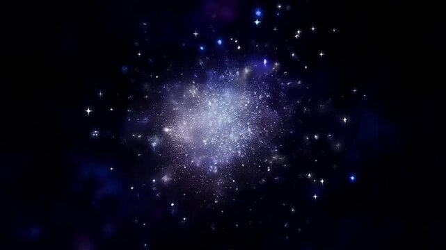 mascara wand applying coat to invisible lash creating stardust. Realistic magical whimsical cosmetic launch