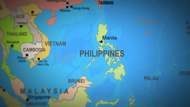 Journey through Philippine islands with routes and attractions