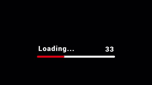 Minimal Red Loading Animation