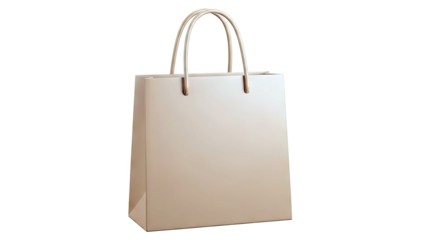 Plain Brown Shopping Bag with Handles