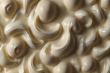 Abstract whipped cream motion