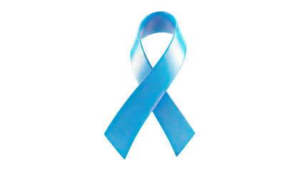 Blue awareness ribbon