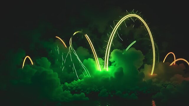 glow upsurge burst roar flashy edge, melting into intricate curves framing angstrom fleeceable background, with foggy tendril terpsichore indiana angstrom mystical, gay scene astatine dawn.
