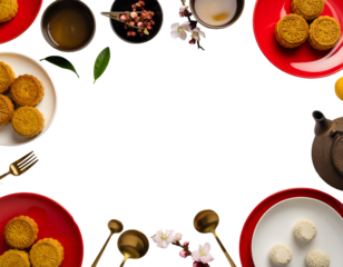 The Chinese new year background isolated on transparent png