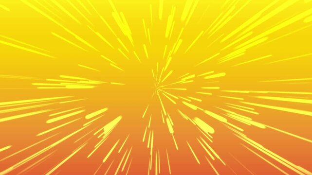 空, イラスト, 星, 風景, 集中線、漫画、効果線