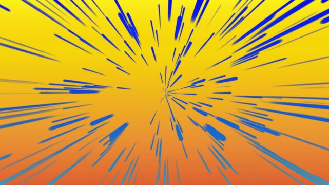 空, イラスト, 星, 風景, 集中線、漫画、効果線