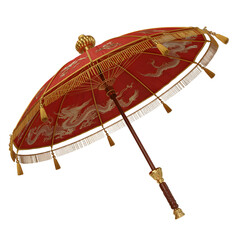 Traditional Chinese umbrella with oil-paper design