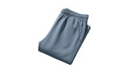 Gray athletic shorts with elastic waistband and side pockets