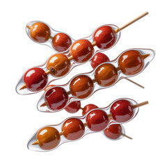 Traditional Chinese tanghulu candied hawthorn snack