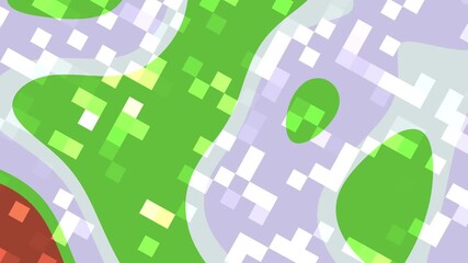 Abstract pixelated geometric design overlays with vibrant colors suitable for digital backgrounds, website graphics, and modern art concepts. - Powered by Adobe