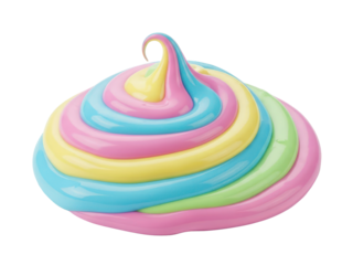 Pastel milk chocolate melted spread isolated cutout high detail delicious dessert concept for packagingIsolated on white