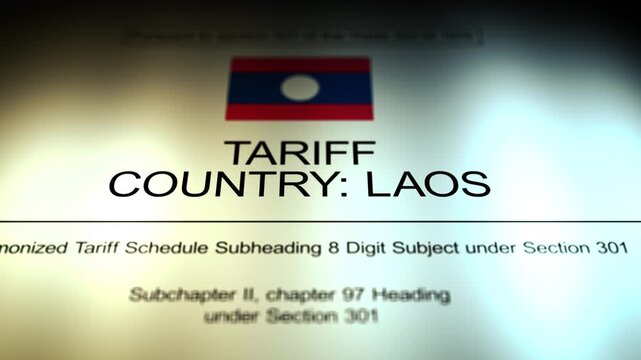 Cinematic Laos - United States Tariff Document 5