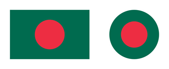 Vector illustration of bangladesh flag