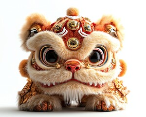Decorative lion dog figure for celebration.