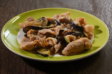 茄子と豚肉の味噌炒め