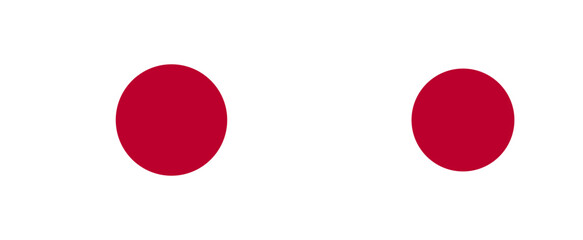 Vector illustration of japan flag