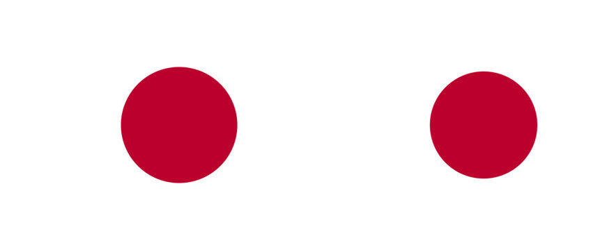 Vector illustration of japan flag