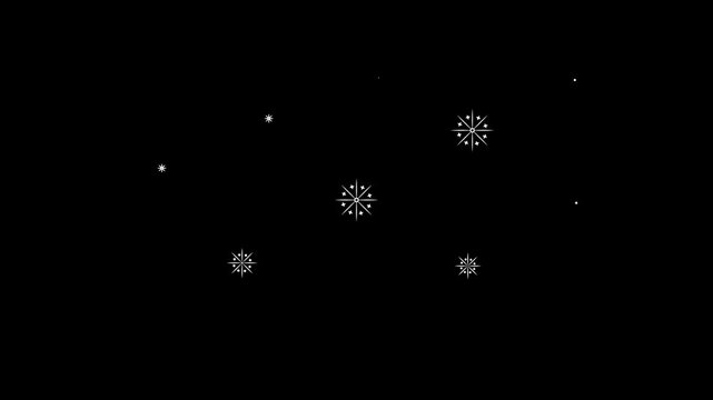 Fireworks circle burst explosion animation with shiny glowing lines, modern geometric line shape blast motion graphics on black background, abstract firework effect, fast dynamic movement, 4K