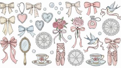 Collection of Ballet and Feminine Accessories. © Mus