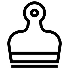 A simple black icon of a prize trophy on a white background