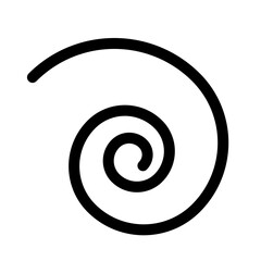 A spiral shape is viewed from directly above, showcasing its intricate design and flowing curves.