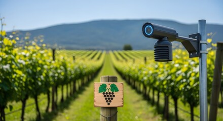 Vineyard Monitoring System with Weather Station for Grape Production and Agriculture