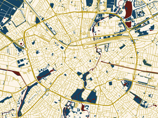 Posterstyle Map Eindhoven Netherlands Using