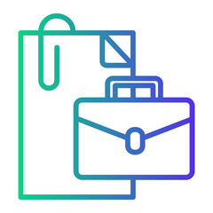 Obraz premium work Line Gradient Icon