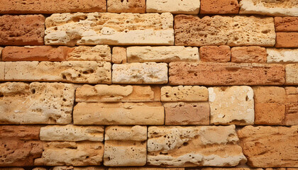 Travertine bricks texture structure pattern wallpaper