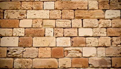Travertine bricks texture structure pattern wallpaper