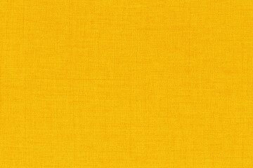 Yellow linen fabric cloth texture background, seamless pattern of natural textile.