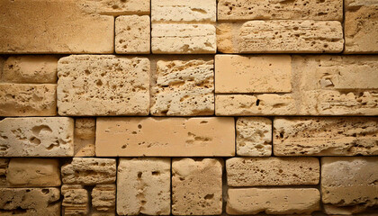 Travertine bricks texture structure pattern wallpaper
