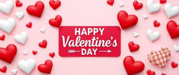 Celebrate valentine's day with hearts