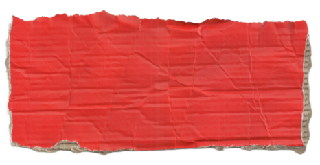 Torn Red Wrapping Paper Texture with Rough Edges