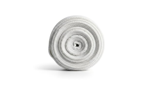 Rolled white bandage for medical use and Wrestling, Wrestler, Sports, Combat, Strength.