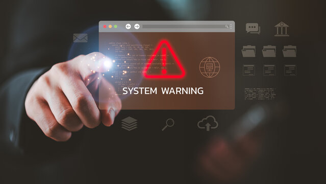 Cyber threats and system vulnerabilities demand proactive monitoring and real-time alerts. This image highlights urgency of identifying security breaches ,managing digital risks in IT infrastructure - Powered by Adobe