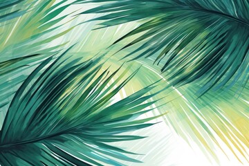 Obraz premium Palm leaves backgrounds abstract outdoors.