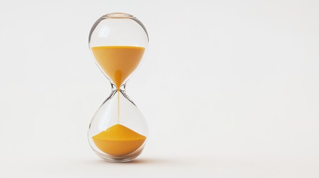 decimal. An inverted hourglass with sand flowing upwards against its normal direction. STEM education sheets, lab safety posters, designed for biotech research communications, used by art directors.