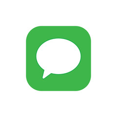 bubble chat  logo  icon illustration   flat